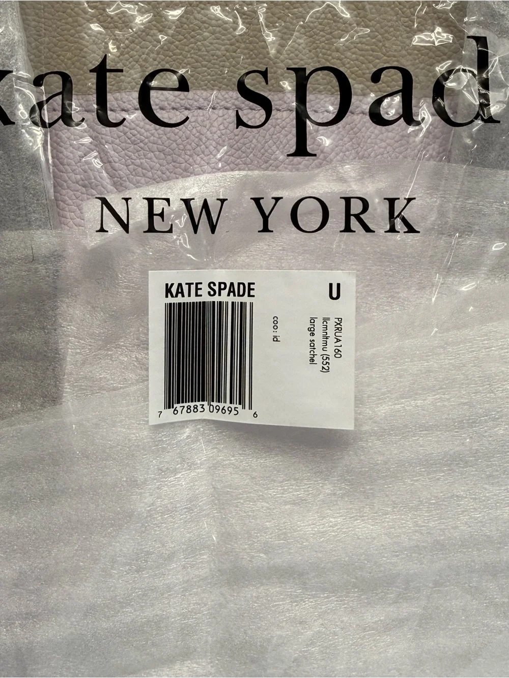 (new+tag) Kate Spade Margaux Large Satchel Lilac & Cream Leather Two-Tone